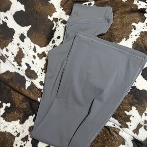 Oner Active Gray Leggings gray unified wrap flared bottom